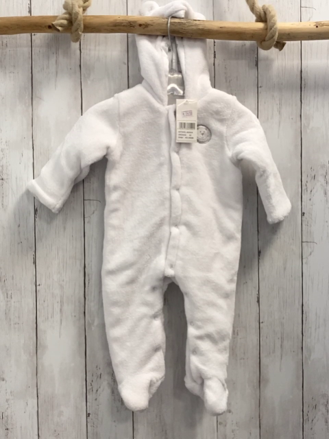 blue seven neu  Plüschoverall Gr. 62  weiß 