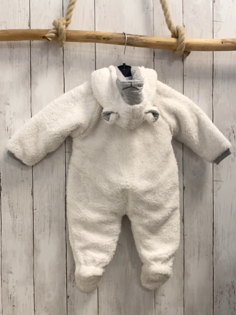 neu Boboli Plüschoverall Gr. 62  weiß + graues Gesicht + Bauchbereich