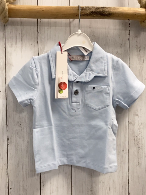Boboli neu T-Shirt Gr. 74  hellblau Polokragen