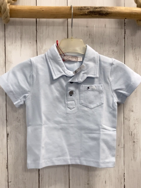 Boboli neu T-Shirt Gr. 74  hellblau Polokragen