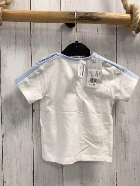 Gymp neu T-Shirt Gr. 74  weiß hellblau NP 15,95 €