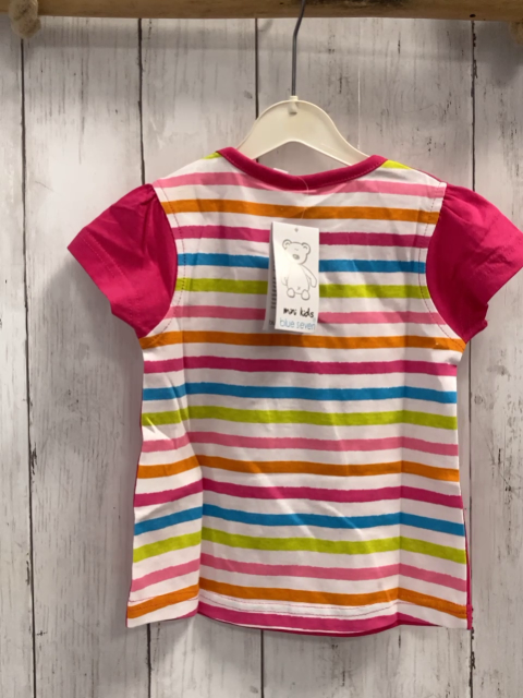 blue seven neu T-Shirt Gr. 80  pink bunte Buchstaben Blumen