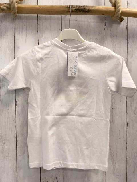 blue seven neu T-Shirt Gr. 110  weiß Sprechblase Deutschland