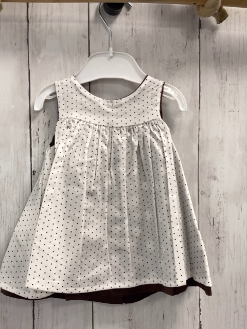 chicco neu Wendekleid Gr. 56  braun weiße Punkte + weiß braune Punkte NP 49,90 €