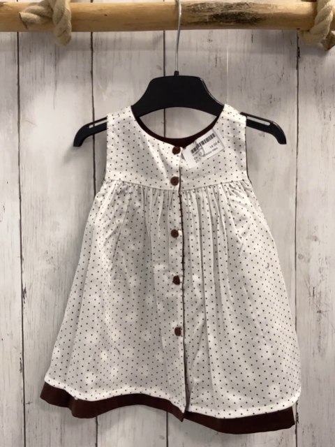 chicco neu Wendekleid Gr. 62  braun weiße Punkte + weiß braune Punkte NP 49,90 €