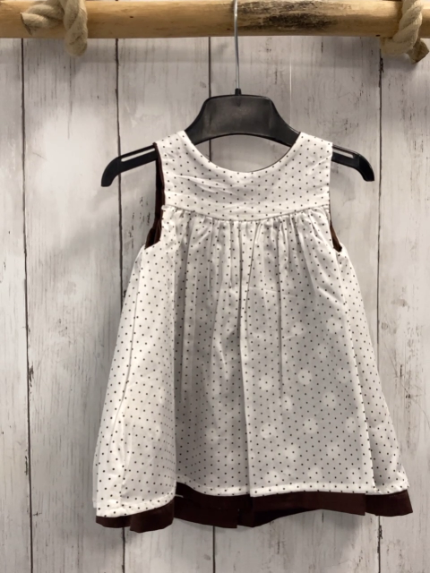 chicco neu Wendekleid Gr. 62  braun weiße Punkte + weiß braune Punkte NP 49,90 €