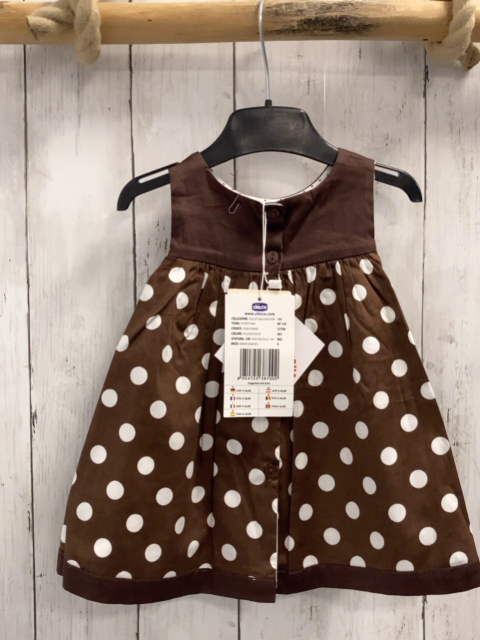 chicco neu Wendekleid Gr. 62  braun weiße Punkte + weiß braune Punkte NP 49,90 €