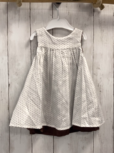 chicco neu Wendekleid Gr. 74  braun weiße Punkte + weiß braune Punkte NP 49,90 €