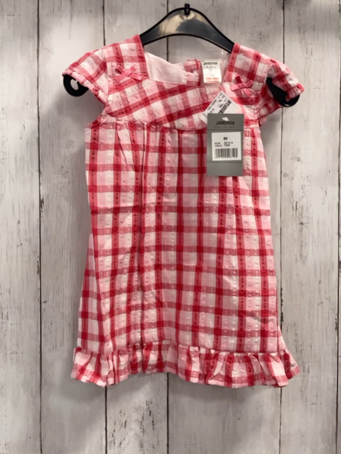 Jacky neu Kleid Gr. 80  pink rosa weiß kariert