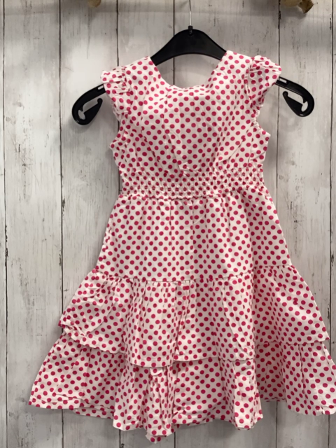 blue seven neu Kleid Gr. 98  weiß pink Punkte