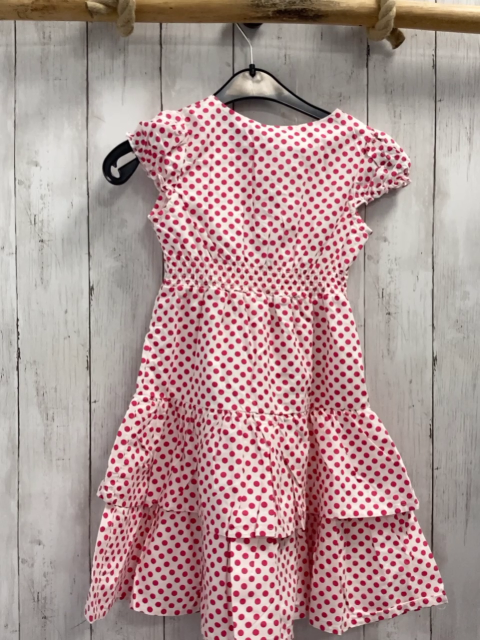 blue seven neu Kleid Gr. 110  weiß pink Punkte