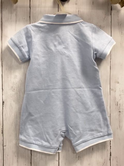 Boboli neu Playsuit Gr. 74  hellblau Polokragen