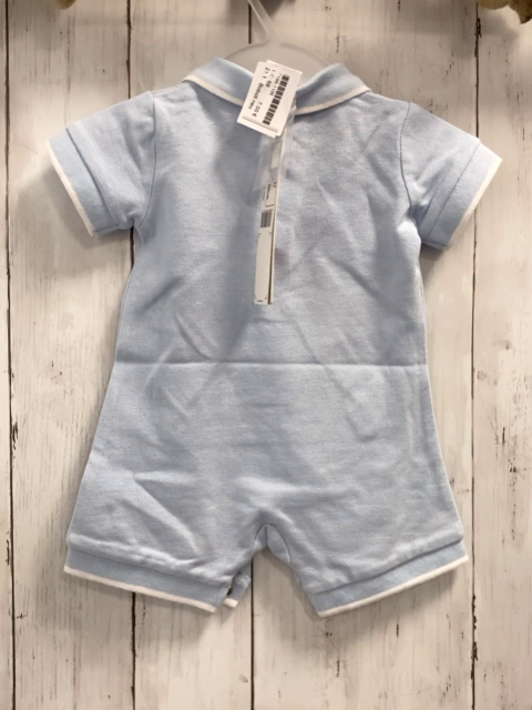 Boboli neu Playsuit Gr. 68  hellblau Polokragen