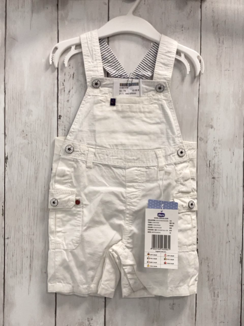 neu chicco Latzshorts Gr. 74  weiß NP 39,90 €