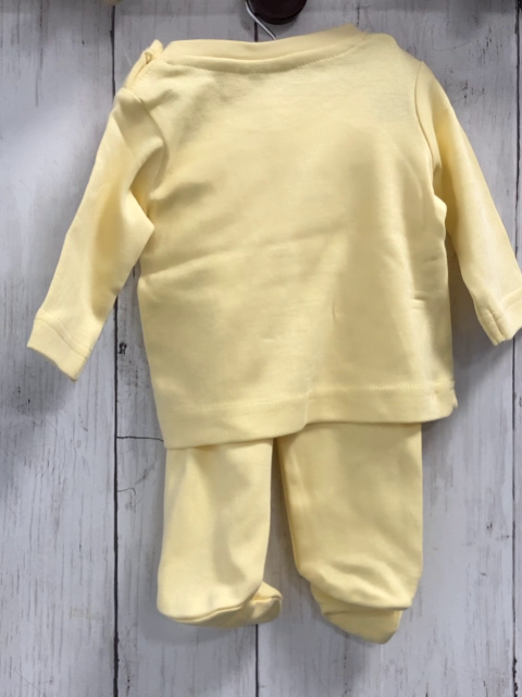 blue seven neu 2tlg Langarmshirt + Hose Gr. 50  gelb Schrift Giraffe