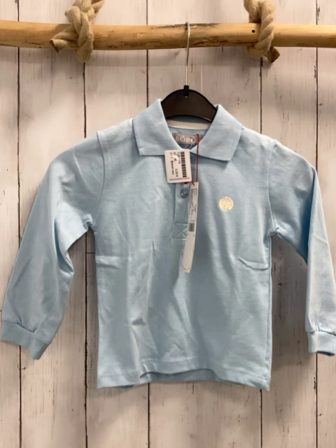 Boboli neu Langarmshirt Gr. 86  hellblau Polokragen