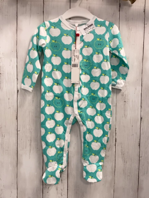 Boboli neu Strampler Gr. 68  türkis weiße Äpfel + Bund