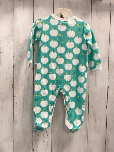 Boboli neu Strampler Gr. 62  türkis weiße Äpfel + Bund