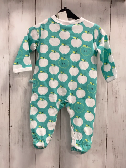 Boboli neu Strampler Gr. 56  türkis weiße Äpfel + Bund