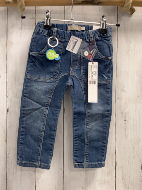 Boboli neu Hose  Gr. 80  blau Jeans Bund verstellbar