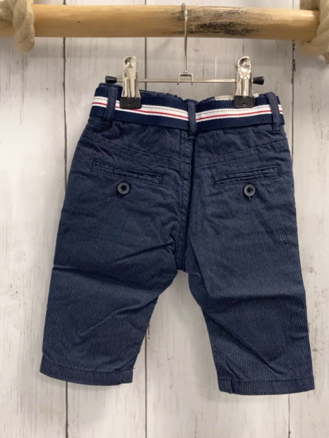 Chicco neu 2tlg  Hose + Gürtel Gr. 56  blau Nadelstreifen + blau weiß roter Streifen NP 34,90 €