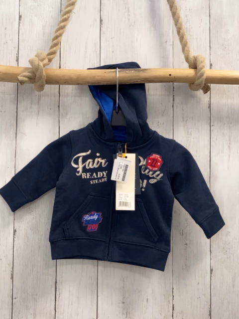 Blue seven neu Sweatjacke Gr. 62  blau weiße Schrift 