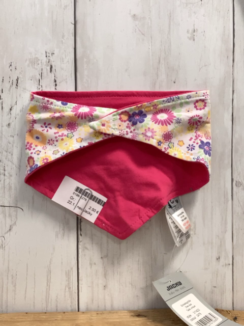 neu Jacky Halstuch weiß bunte Blumen + pink 