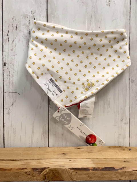 Boboli neu Halstuch weiß gelbe Sterne