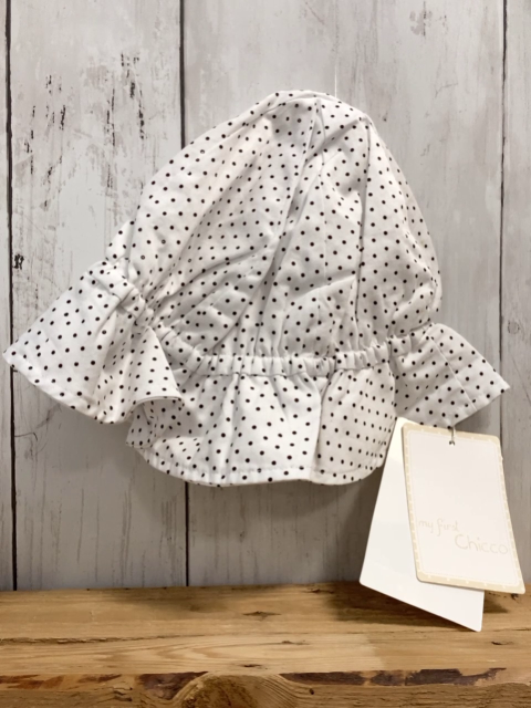 Chicco neu Hut Gr. 1,5-2J  weiß braune Punkte NP 16,90 €