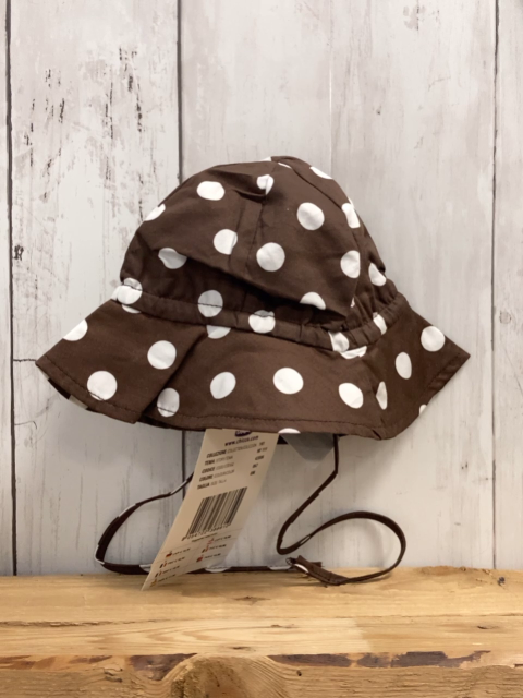 Chicco neu Hut Gr. 0M  braun weiße Punkte NP 16,90 €