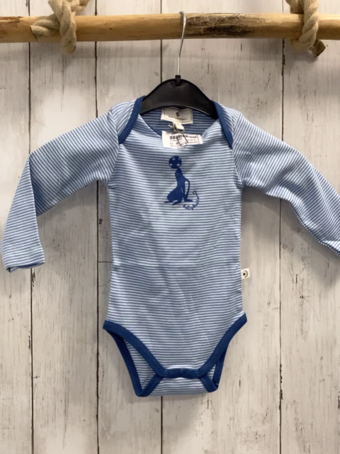 neu bellybutton Body Gr. 68  blau weiß gestreift Robbe