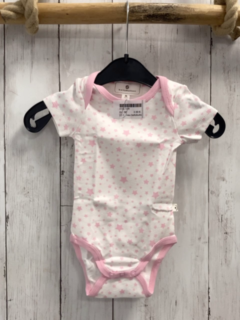 neu bellybutton Body Gr. 56  weiß rosa Sterne + Bund