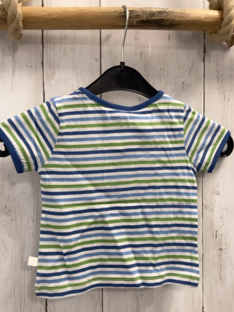 Bellybutton neu T-Shirt Gr. 74  weiß blau grüne Streifen