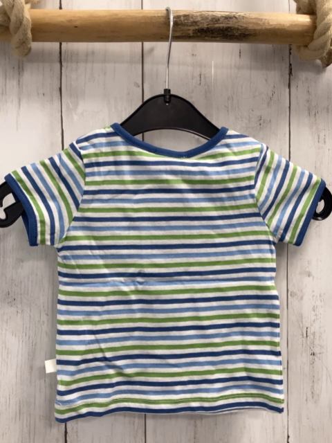 Bellybutton neu T-Shirt Gr. 74  weiß blau grüne Streifen