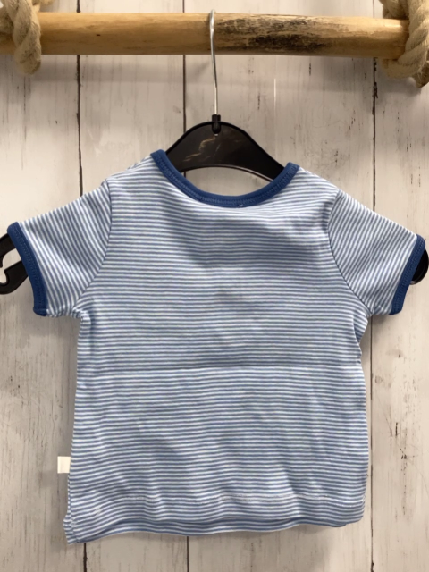 Bellybutton neu T-Shirt Gr. 68  blau weiß gestreift dunkelblauer Bund + Brusttasche