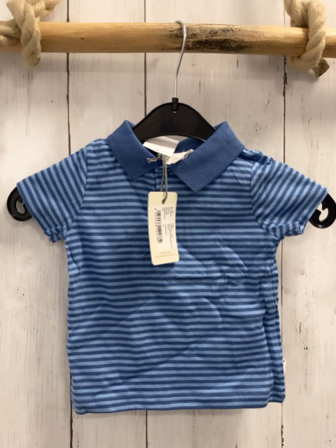 Bellybutton neu T-Shirt Gr. 74  blau hellblaue Streifen Polokragen