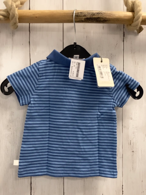 Bellybutton neu T-Shirt Gr. 74  blau hellblaue Streifen Polokragen