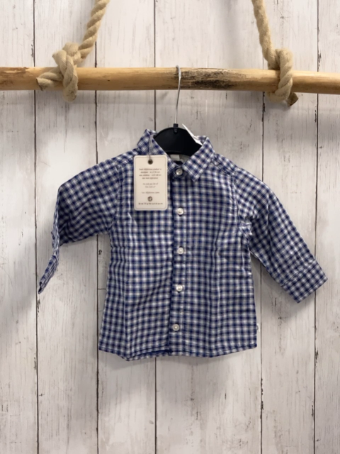 Bellybutton neu Hemd Gr. 68  blau weiß kariert