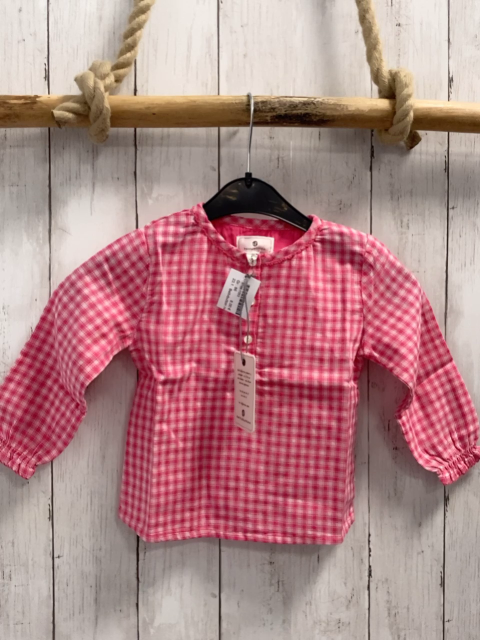 Bellybutton neu Bluse Gr. 86  pink weiß kariert
