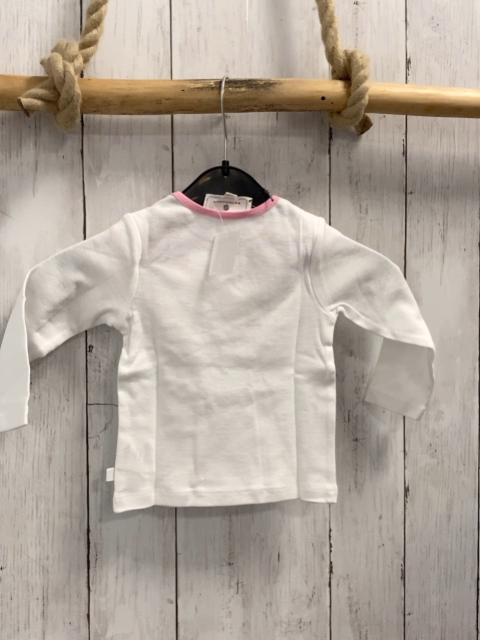 Bellybutton neu Langarmshirt Gr. 62/68  weiß Käfer rosa Bund