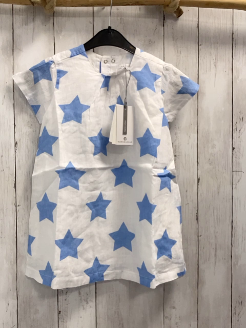 Bellybutton neu Kleid Gr. 92  weiß hellblaue Sterne 100% Baumwolle NP 39,95 €
