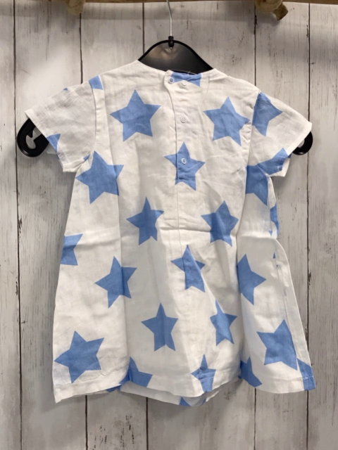 Bellybutton neu Kleid Gr. 80  weiß hellblaue Sterne 100% Baumwolle NP 39,95 €
