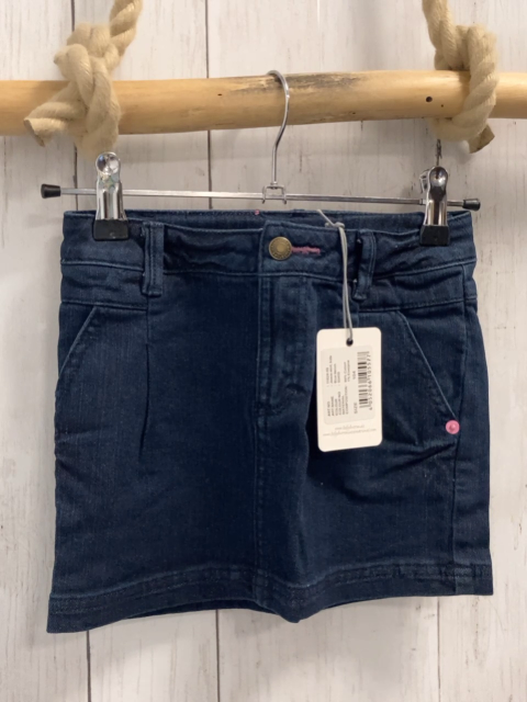 Bellybutton neu Rock Gr. 104  blau Jeans Bund verstellbar rosa Nähte 