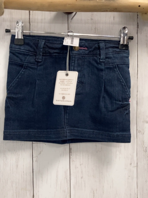 Bellybutton neu Rock Gr. 92  blau Jeans Bund verstellbar rosa Nähte 