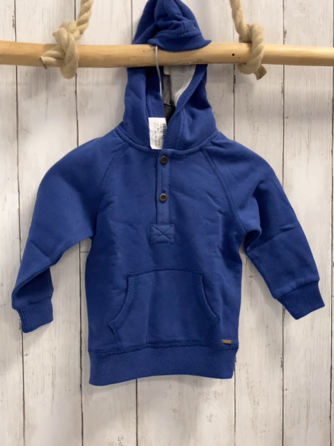 neu Bellybutton Pullover Gr. 92  blau + blau weiß karierter Hemdeinsatz Kapuze