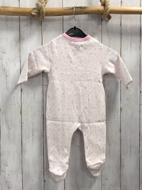 Bellybutton neu Schlafanzug Gr. 68  weiß rosa Sterne + Bund NP 29,90€