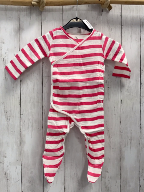 Aden + anais neu Schlafanzug Gr. 68  pink weiß gestreift 95% Baumwolle