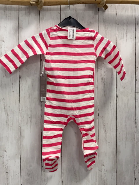 Aden + anais neu Schlafanzug Gr. 68  pink weiß gestreift 95% Baumwolle