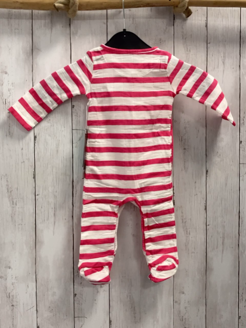 Aden + anais neu Schlafanzug Gr. 62  pink weiß gestreift 95% Baumwolle