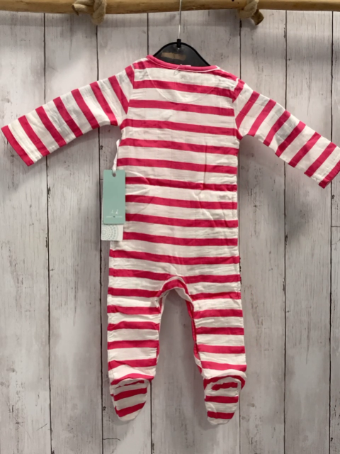 Aden + anais neu Schlafanzug Gr. 68  pink weiß gestreift 95% Baumwolle